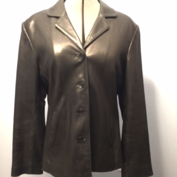 Ann Taylor leather jacket - Picture 1 of 4